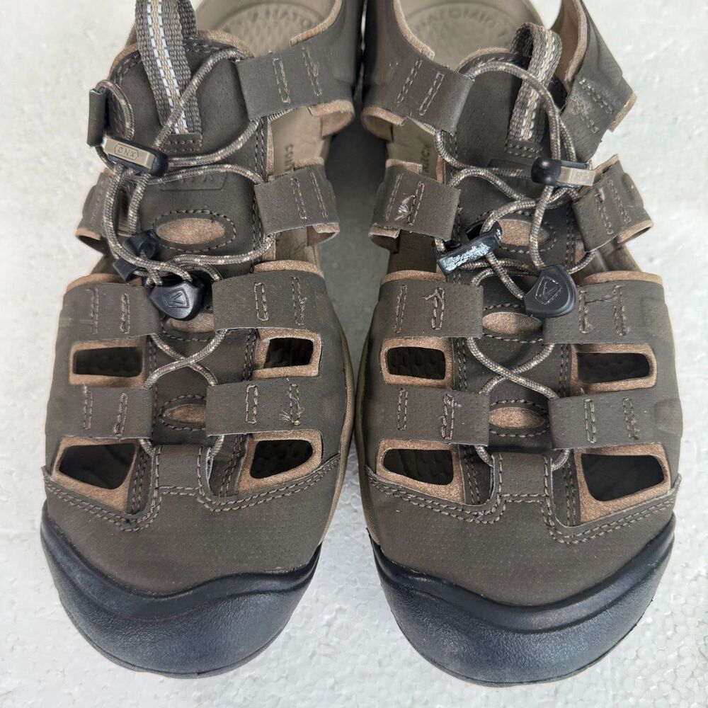 Keen Clearwater CNX Sandals Green Cordlock Round Toe Waterproof Men's Size 9.5 - Picture 5 of 11